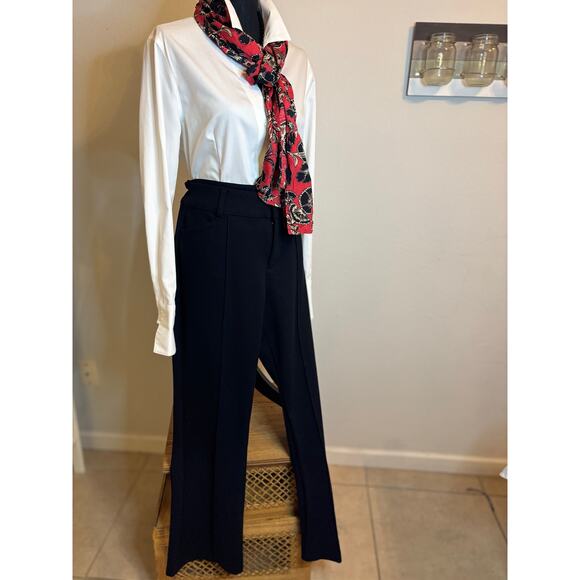 TORRID Trouser Bootcut Ponte Pant in Deep Black. - Picture 3 of 7